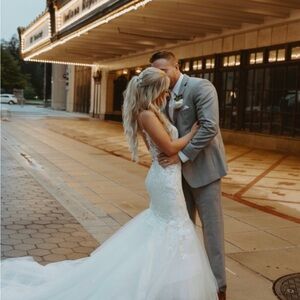 Elysee by Enzoani Mermaid Wedding Dress with Veil